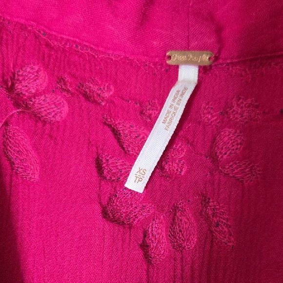 Free People Pink Fable Embroidered Festival Midi Dress - Picture 2 of 9